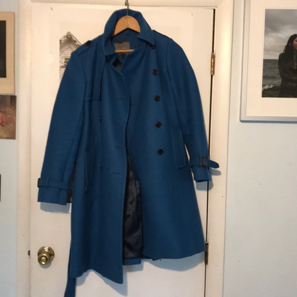 J. crew wool trench
